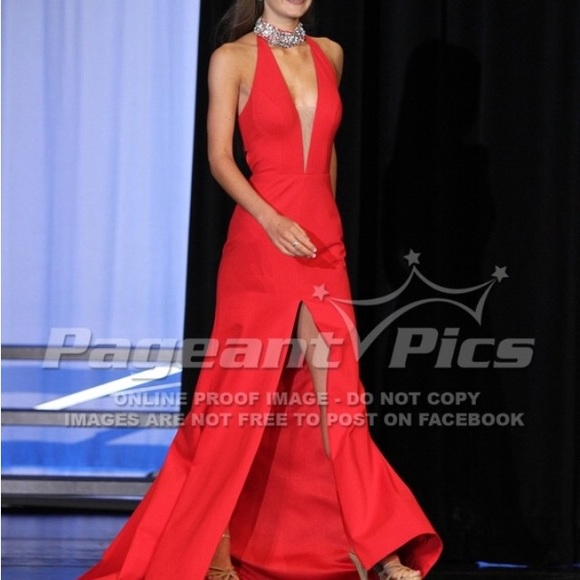 Sherri Hill red dress size 00 worn once for a pageant. - Picture 1 of 3